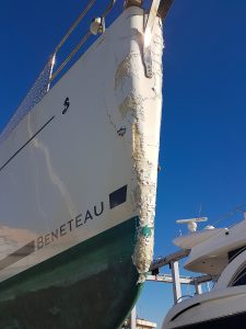 Réparation d’une étrave